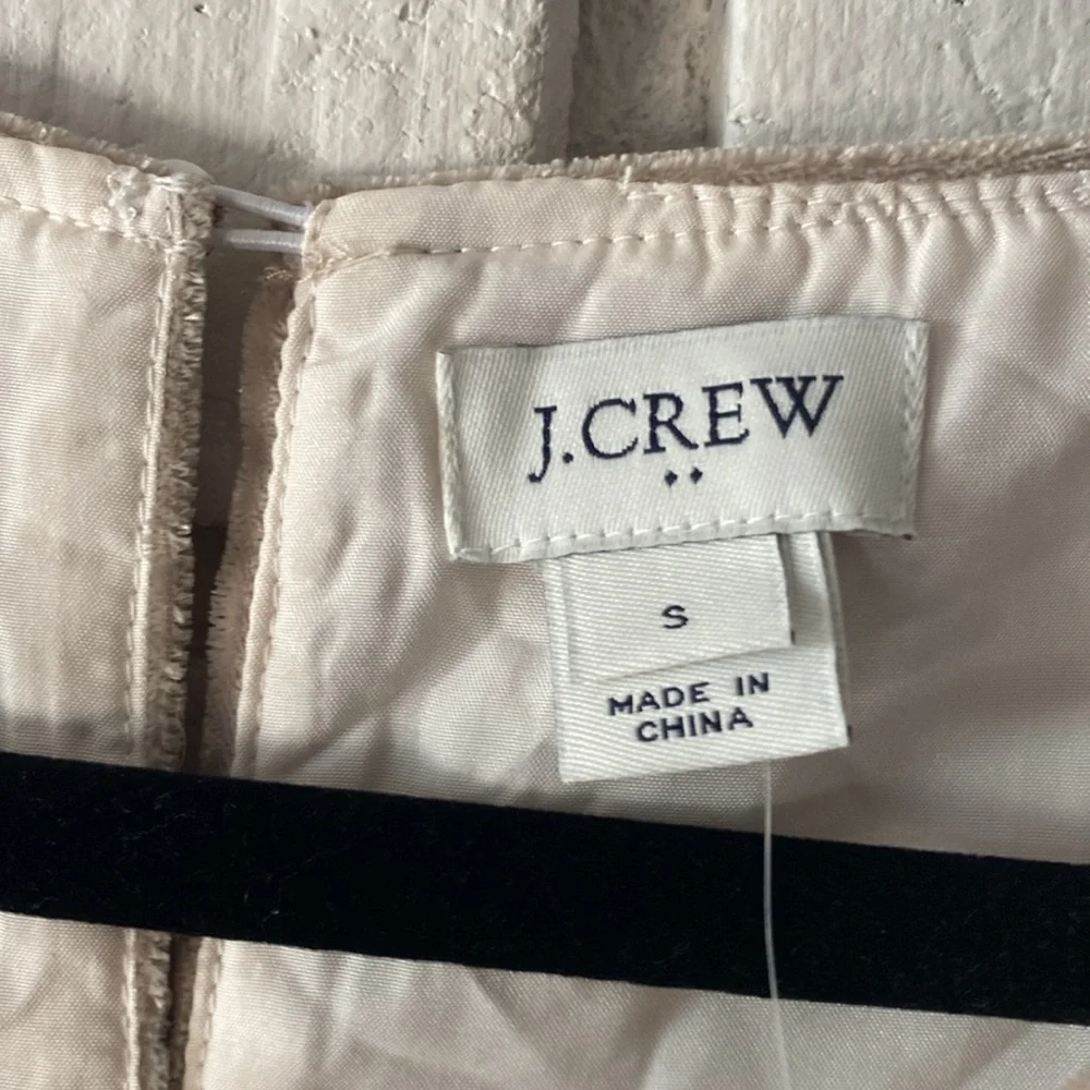 J. Crew blush velvet short sleeve top